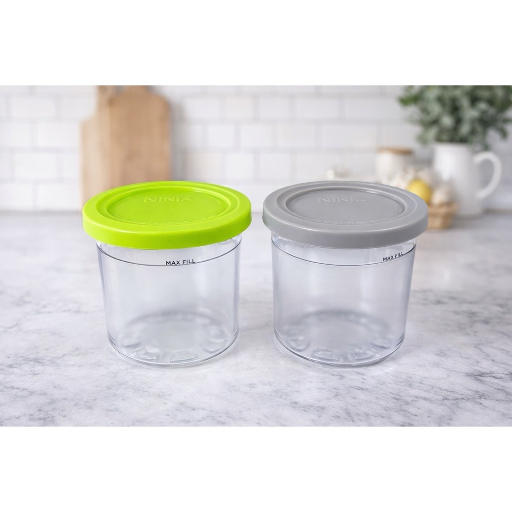Ninja Creami Pint Container Lot‎ Of 2 Official Ninja Brand Pints With Lids